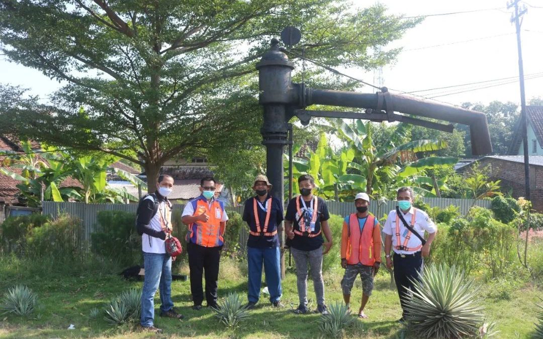 Preservasi Corong Air Stasiun Mojokerto, Juli 2022