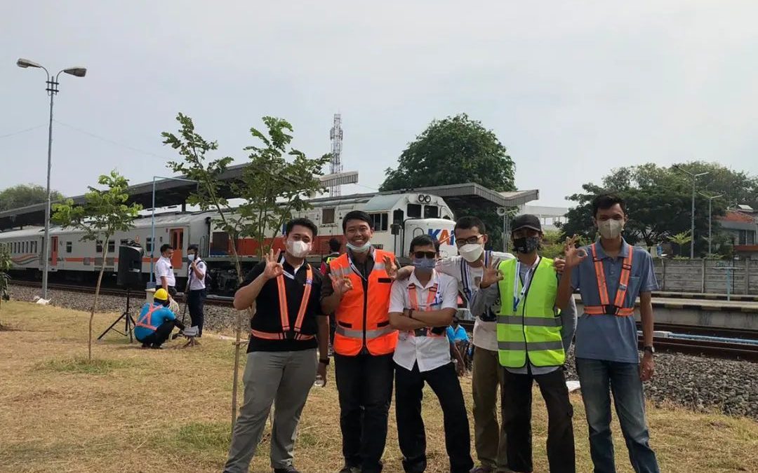 Penanaman 500 Pohon di Stasiun Cirebon Prujakan, September 2022