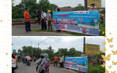 Sosialisasi Keselamatan Perlintasan Sebidang di Masa Angkutan Nataru, Desember 2022