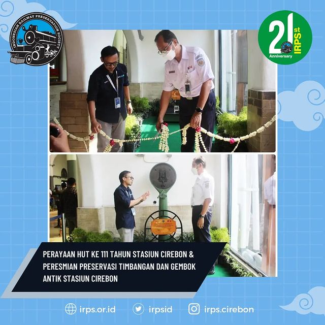 IRPS Cirebon dan KAI Daop 3 Cirebon Resmikan Preservasi Benda Bersejarah di HUT ke-111 Stasiun Cirebon