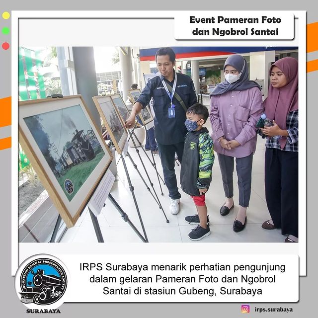 IRPS Surabaya Gelar Pameran Foto dan Ngobrol Santai di Stasiun Surabaya Gubeng