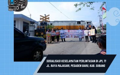 IRPS Cirebon Lakukan Sosialisasi Keselamatan Perlintasan di Pegaden, Subang