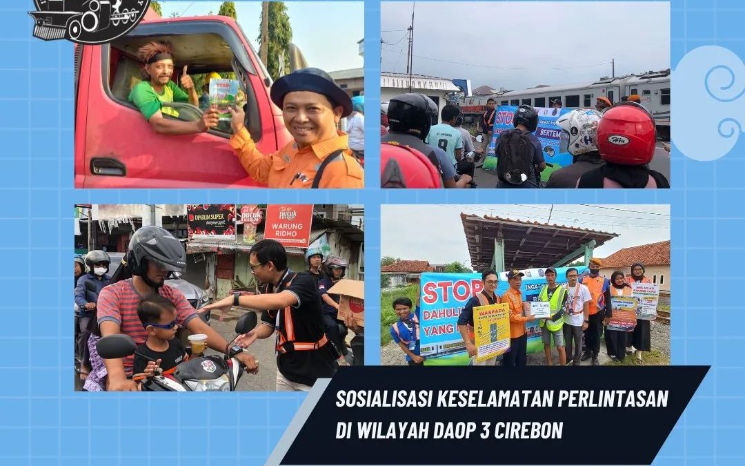 IRPS Cirebon Lakukan Sosialisasi Keselamatan di Perlintasan Sebidang Jelang Angkutan Lebaran 2024