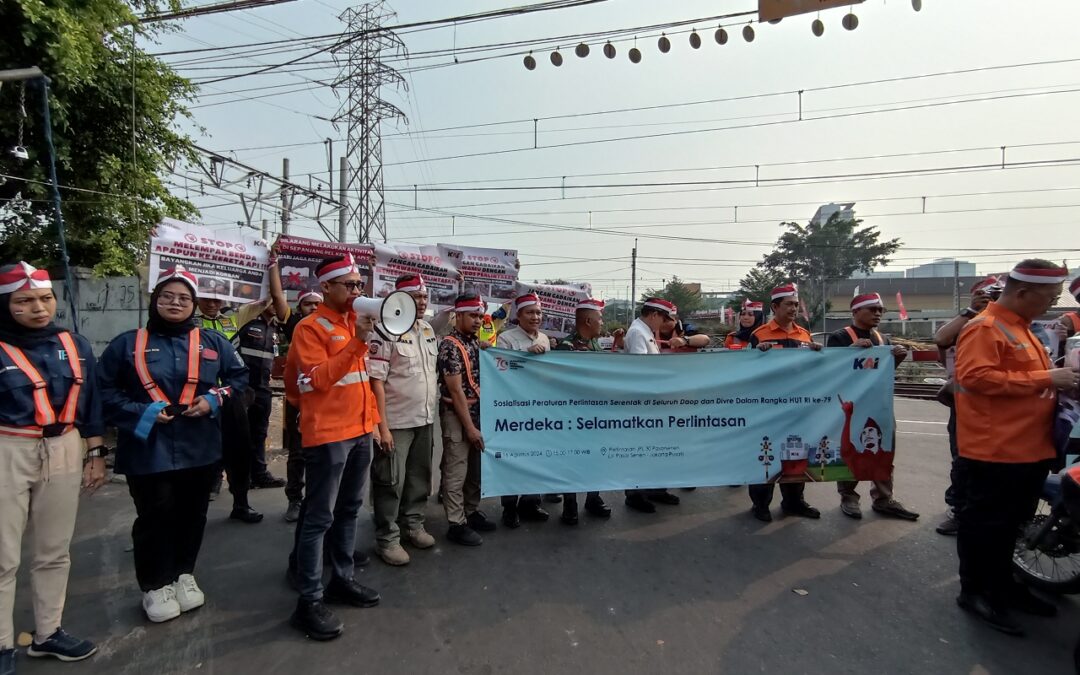 IRPS Jakarta, Cirebon, Semarang, dan Purwokerto Turut Serta dalam Sosialisasi Keselamatan Perlintasan Sebidang Serentak