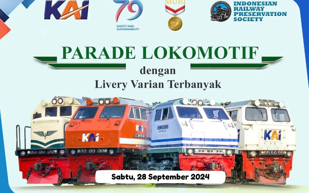 Saksikan Parade Lokomotif Pemecah Rekor MURI di Surabaya!