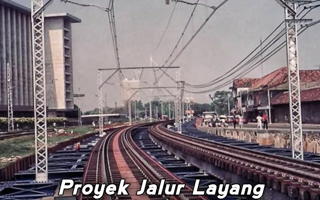 Proses Pembangunan Jalur Layang Manggarai-Jakarta Kota Tahun 1989