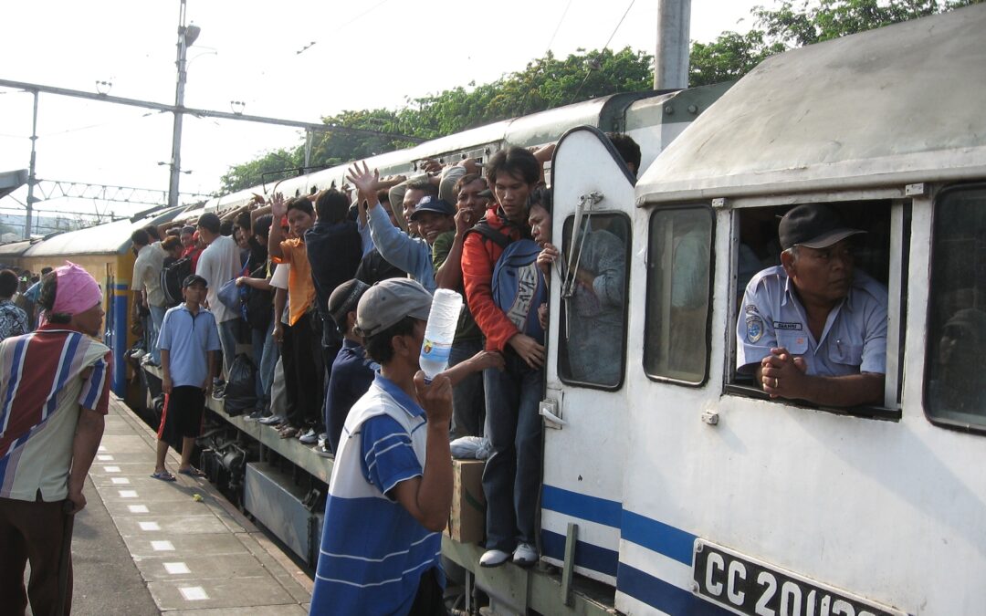Suasana Arus Mudik Lebaran di Tahun 2007