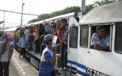 Suasana Arus Mudik Lebaran di Tahun 2007